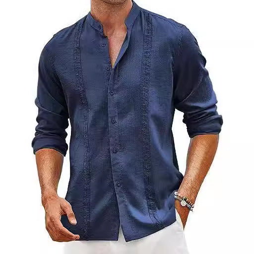 Herren elegante Baumwollhemd Echoarchiv