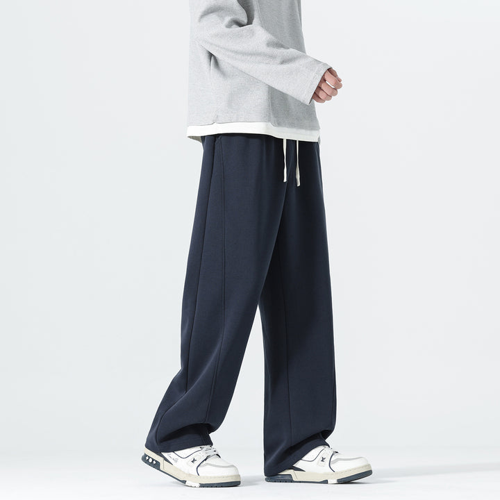 Herren Extraweite Sweatpants im Palazzo‑Look mit Tunnelzugbund und Seitentaschen Echo Archiv