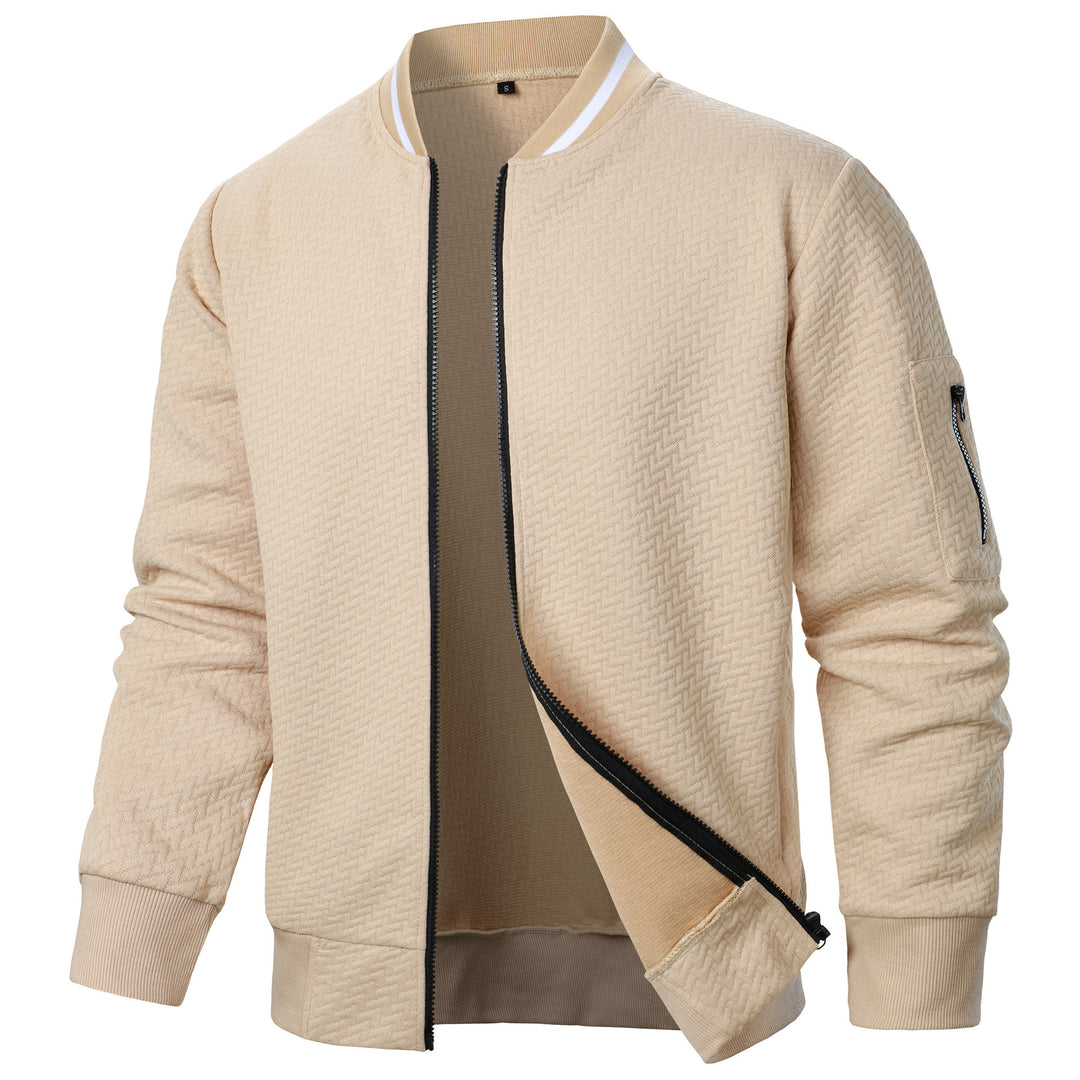Herren modische Bomberjacke mit strukturiertem Design und funktionalen Taschen Echoarchiv
