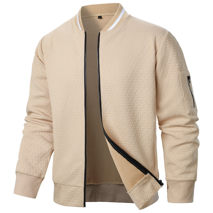 Herren modische Bomberjacke mit strukturiertem Design und funktionalen Taschen Echoarchiv