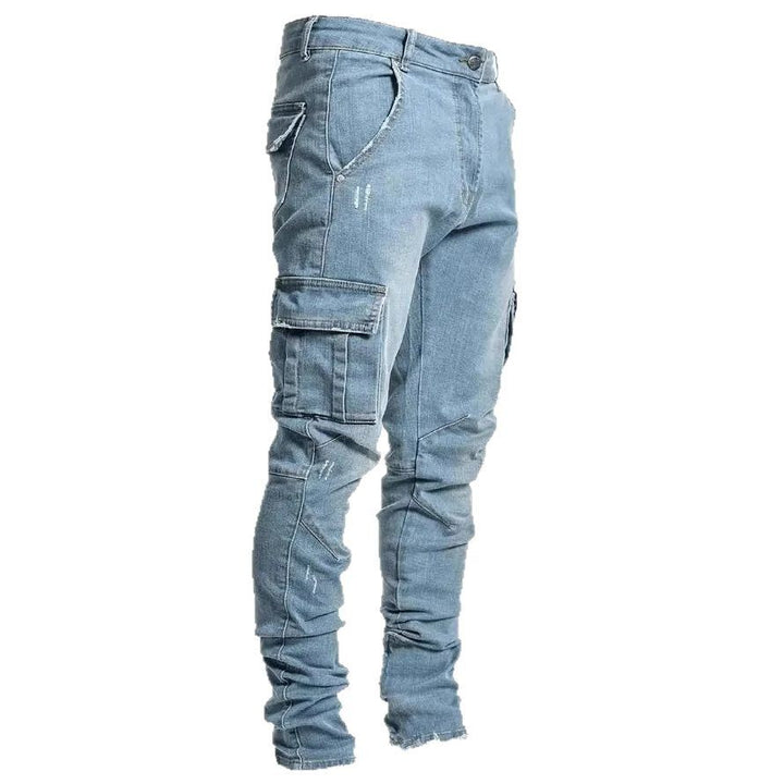 Herren Cargo-Jeans mit multifunktionalen Taschen und modernem Slim-Fit Schnitt Echoarchiv