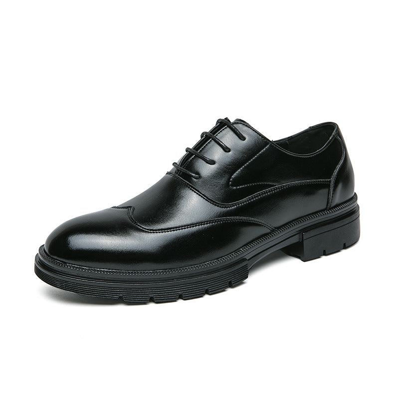 Herren eleganter Derby-Lederschnürer mit profilierter Gummisohle Echo Archiv
