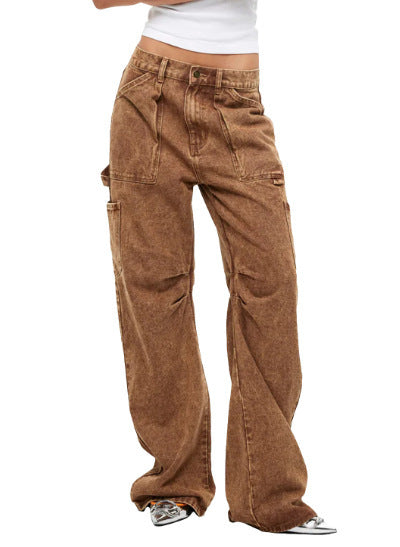 Damen Cargo-Jeans im lässigen Schnitt mit praktischen Taschen Echo Archiv