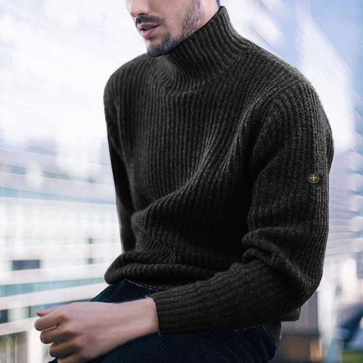 Herren Rollkragenpullover aus hochwertiger Wolle Echoarchiv