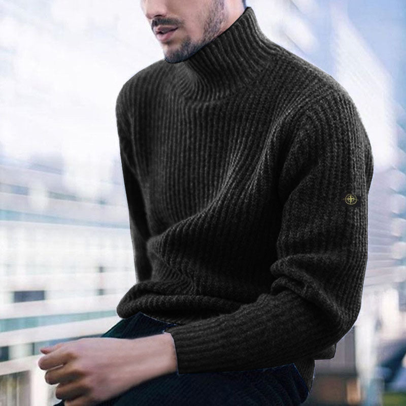 Herren Rollkragenpullover aus hochwertiger Wolle Echoarchiv