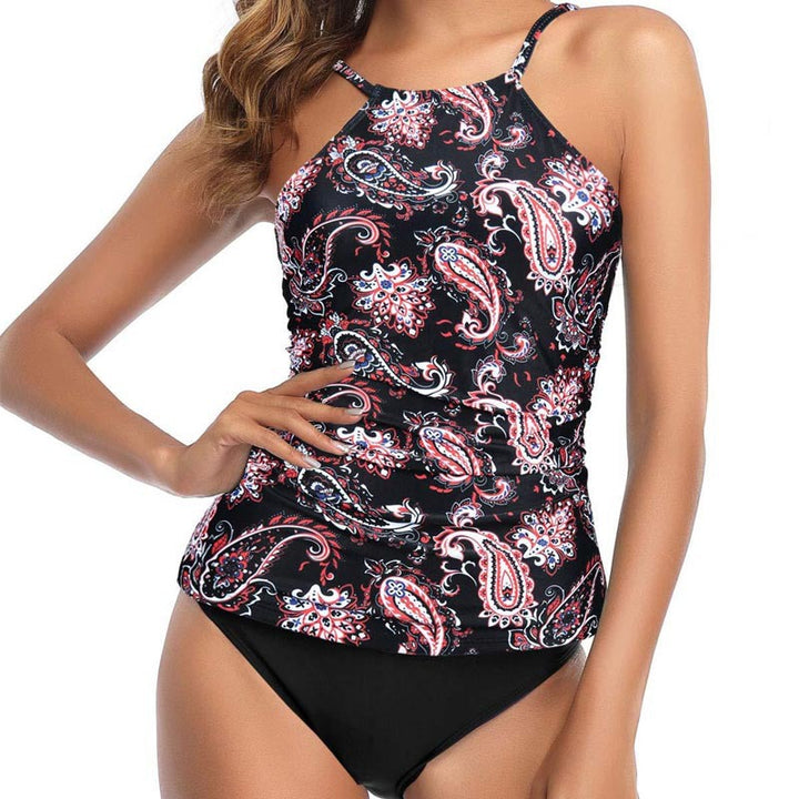 Damen Tankini-Oberteil mit elegantem Raffung und floralem Design Echo Archiv