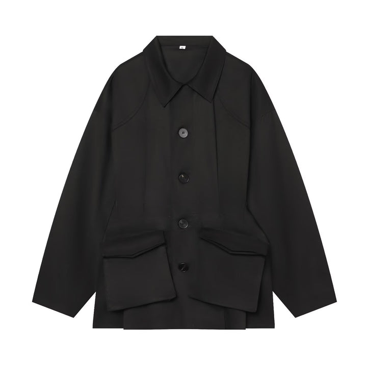Damen Oversize-Utility-Jacke mit großen Klappentaschen und Tunnelzug Echo Archiv