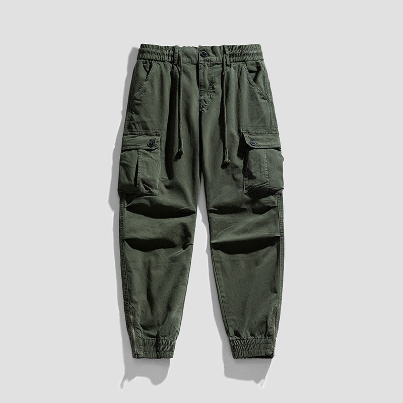 Herren Twill-Cargo-Jogger mit elastischem Komfortbund, Mehrfachklapptaschen und Reißverschluss-Knöchel Echo Archiv