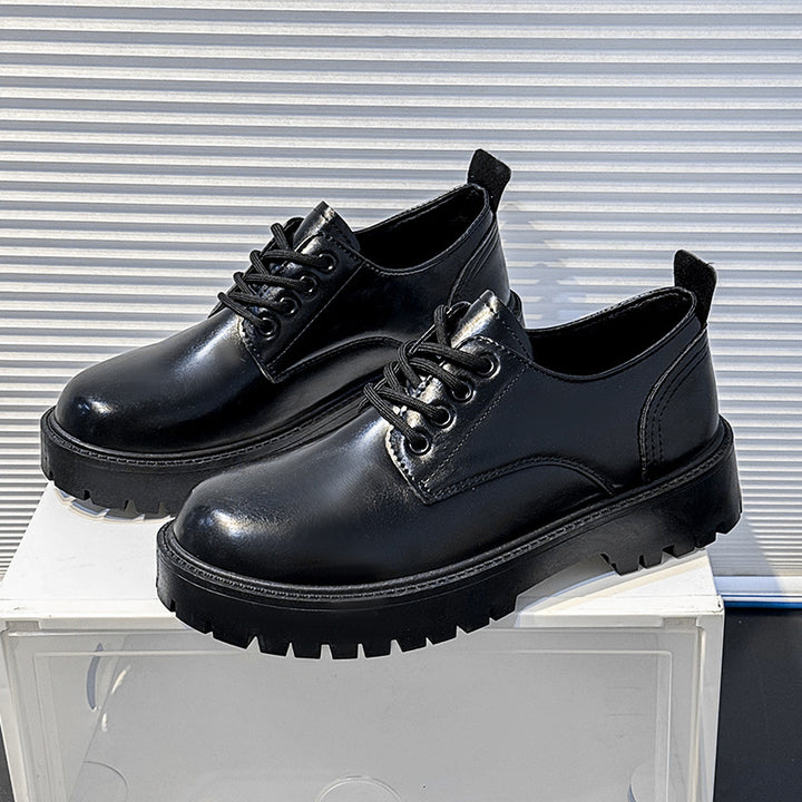 Herren robuste Derby-Schnürschuhe mit dick profilierter Gummilaufsohle und gepolstertem Komfortfußbett – Tavélo