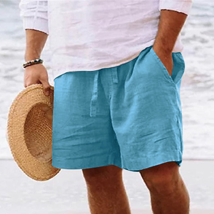 Herren lässige Leinen-Shorts mit praktischen Seitentaschen Echoarchiv