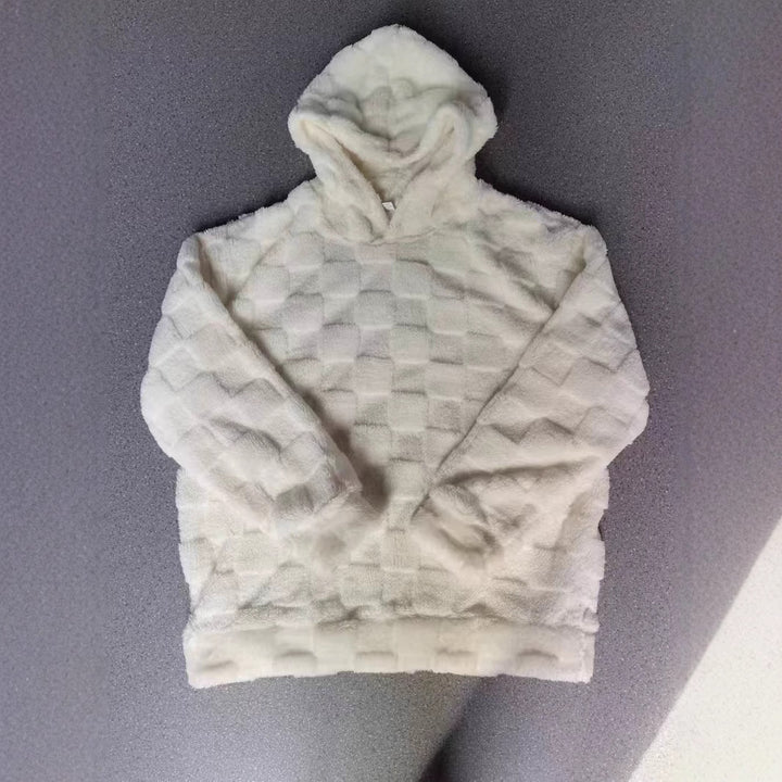 Herren gemütlicher Fleece-Hoodie mit strukturierter Oberfläche Echoarchiv