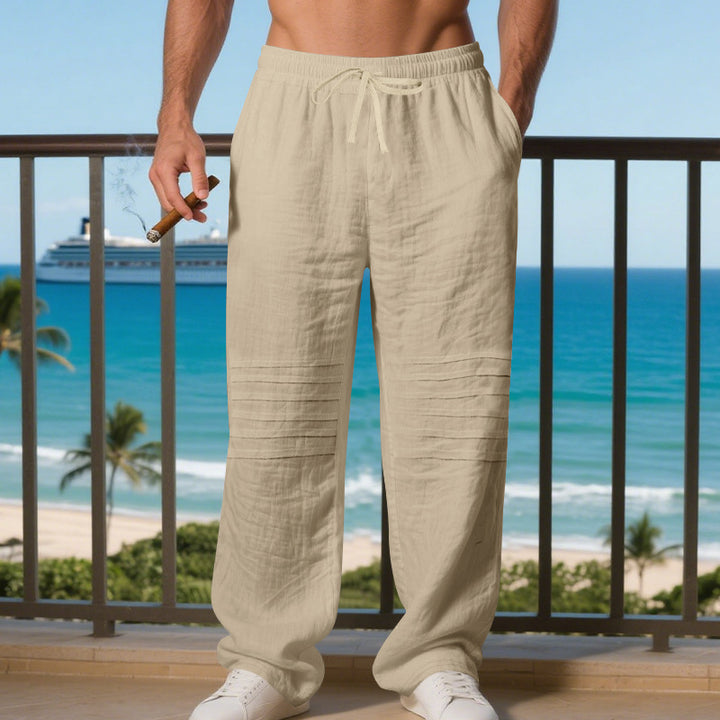 Herren entspannte Strandhose mit elastischem Bund und praktischen Seitentaschen Echoarchiv