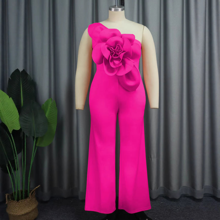 Damen eleganter Jumpsuit mit einzigartiger Blumenapplikation Echo Archiv