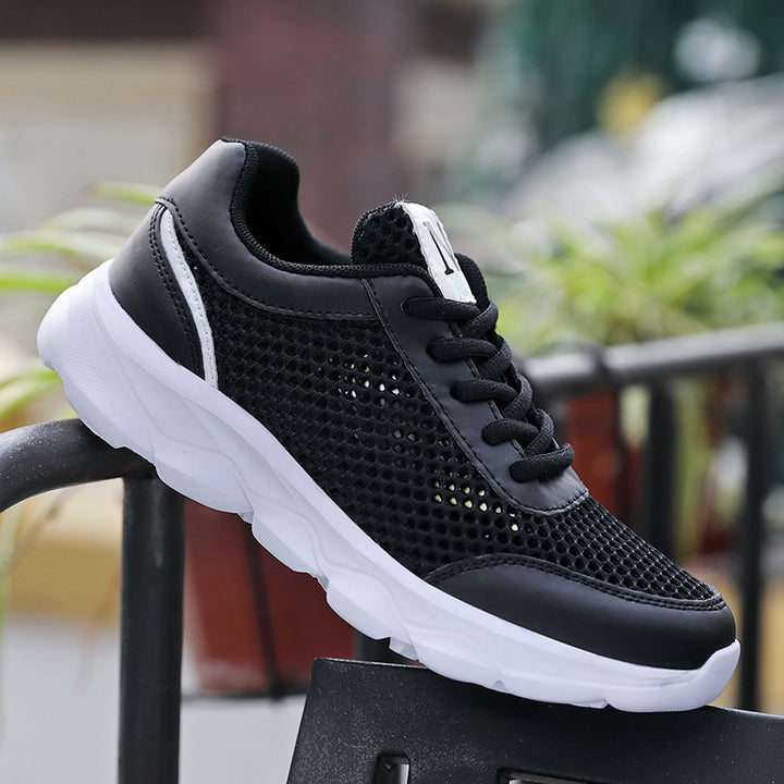 Damen nan leichte Netz-Sneaker mit belüftetem Obermaterial und stoßdämpfender Wellenlaufsohle Echo Archiv