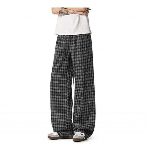 Damen Weit geschnittene Karohose Echoarchiv