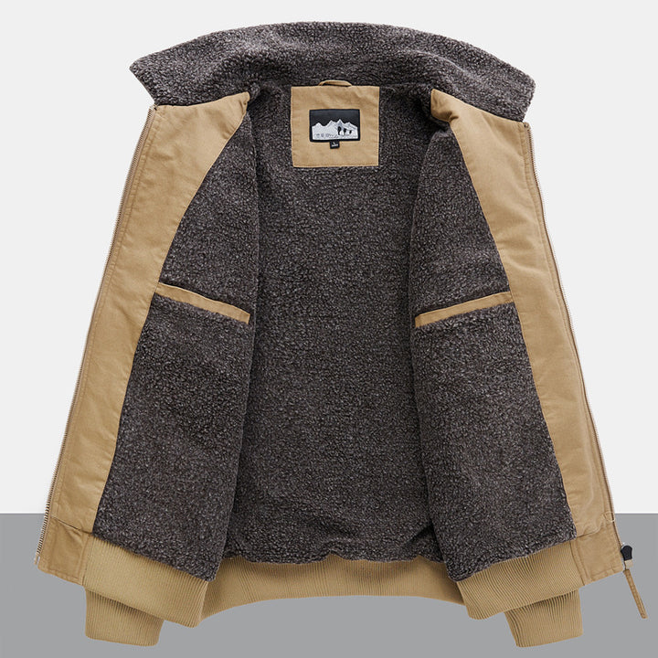 Herren Urbaner Utility-Jacke mit Teddyfellfutter Echo Archiv