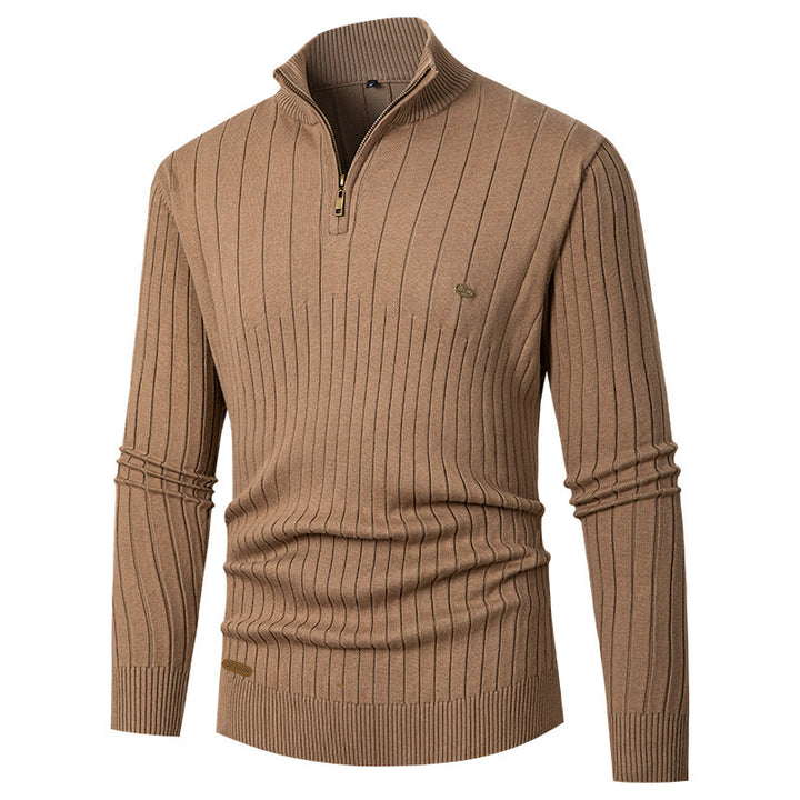 Herren Pullover mit Stehkragen und Feinstrick Echoarchiv