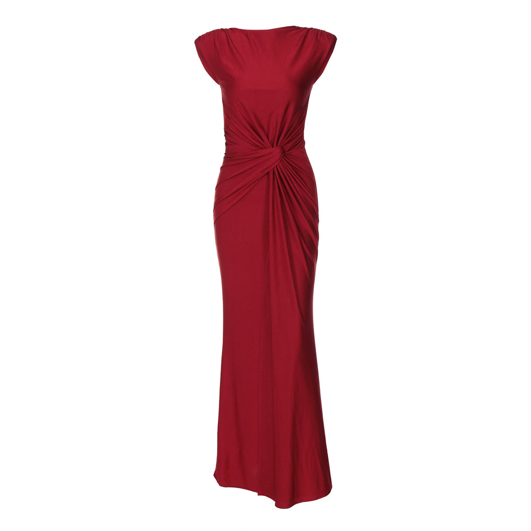 Damen Elegantes Wickelmaxikleid mit raffiniertem Drapierungselement Echo Archiv