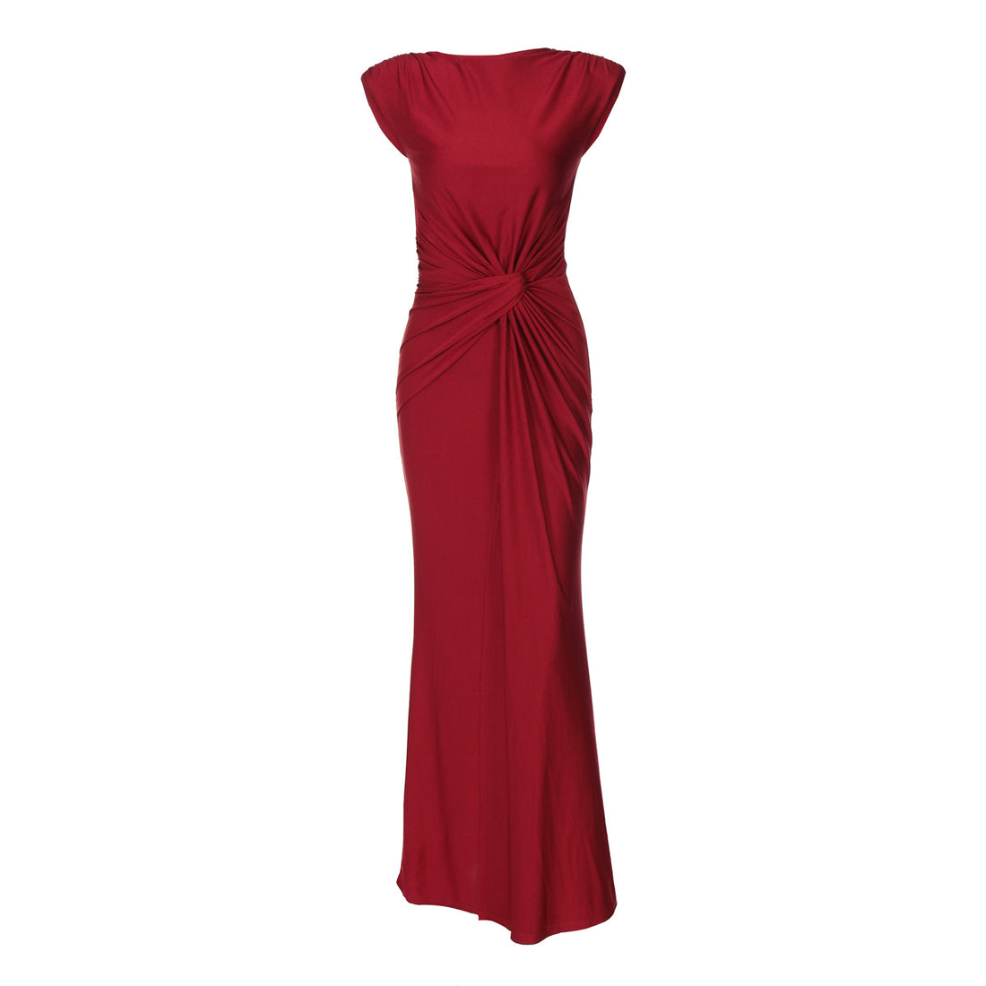 Damen Elegantes Wickelmaxikleid mit raffiniertem Drapierungselement – Valéora