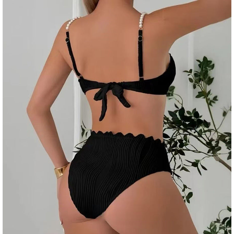 Damen Hochwertiger Push-Up Bikini mit Skulptur-Rippdesign Echo Archiv