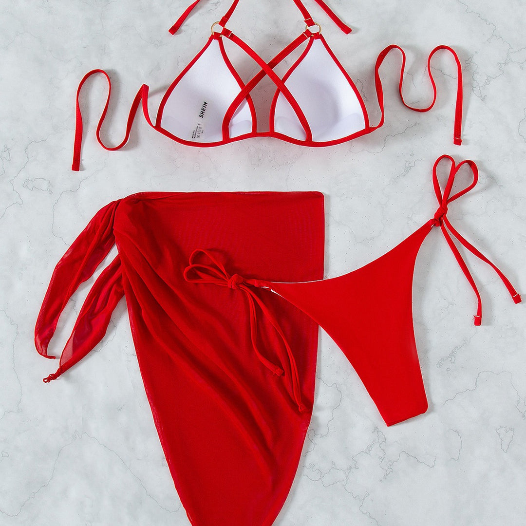 Damen Triangel-Bikini mit Wickelrock Echo Archiv