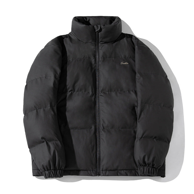 Unisex Kastenförmige Thermo‑Steppjacke mit Hochkragen, winddichtem Außenmaterial und Tunnelzugsaum Echo Archiv