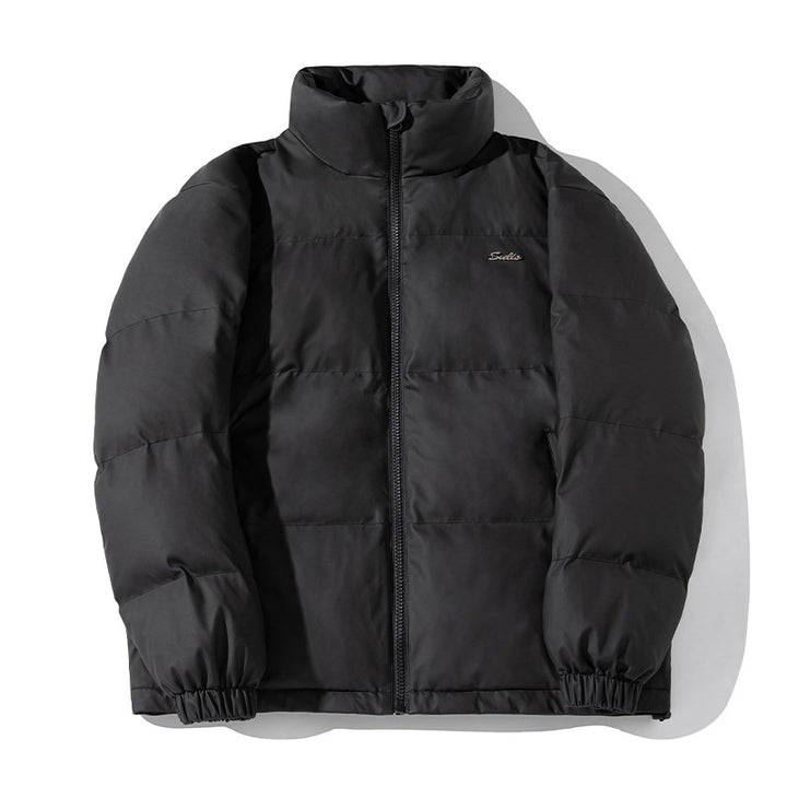 Unisex Kastenförmige Thermo‑Steppjacke mit Hochkragen, winddichtem Außenmaterial und Tunnelzugsaum Echo Archiv