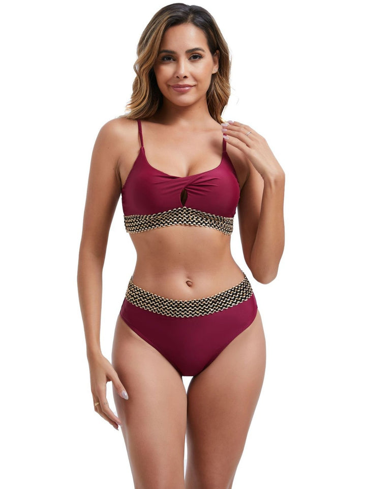 Damen Bikiniset mit kreativem Bund Echo Archiv