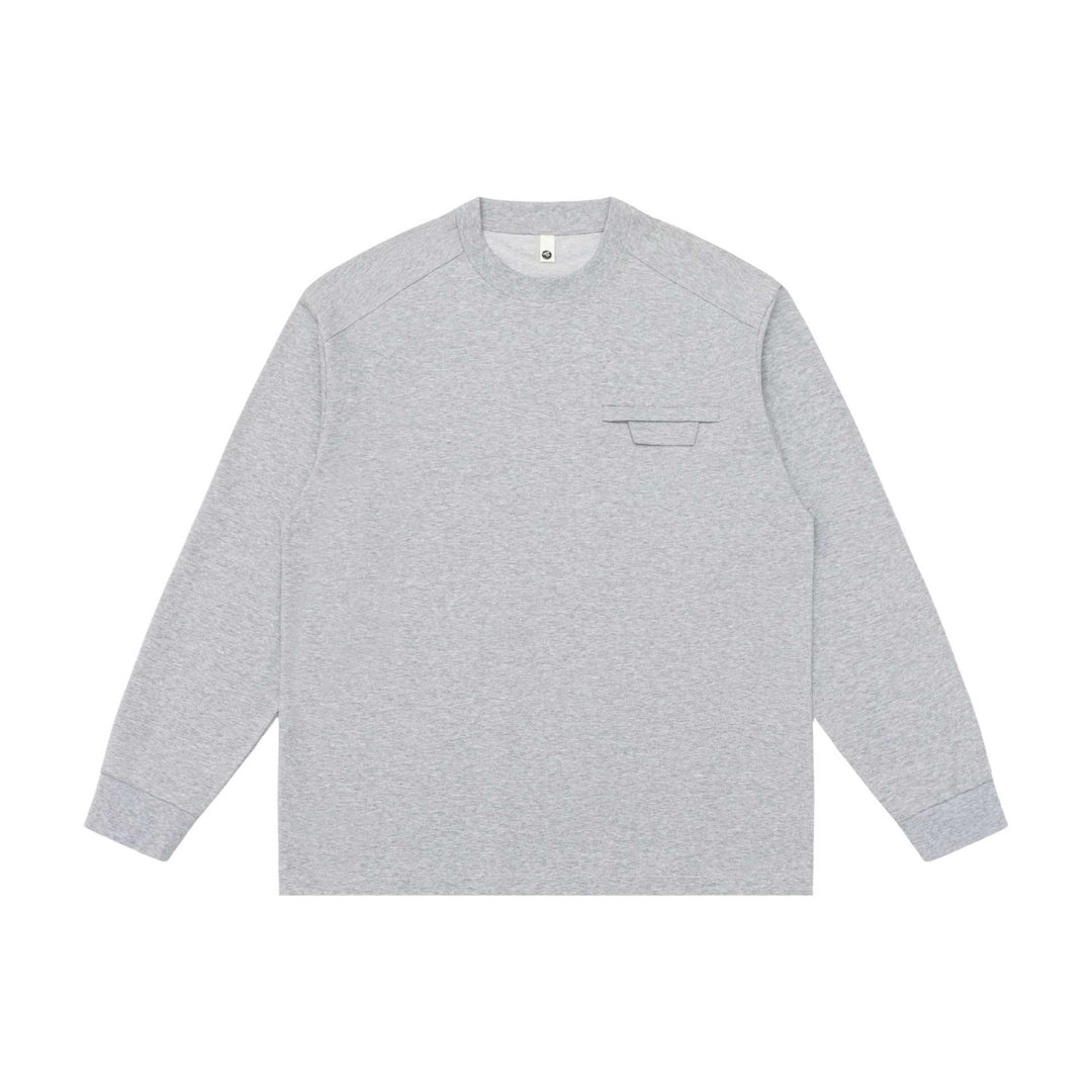 Unisex Oversize-Sweatshirt mit Raglanärmeln und verdeckter Brustklappe Echoarchiv