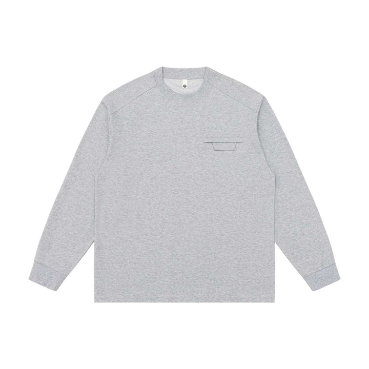 Unisex Oversize-Sweatshirt mit Raglanärmeln und verdeckter Brustklappe Echoarchiv