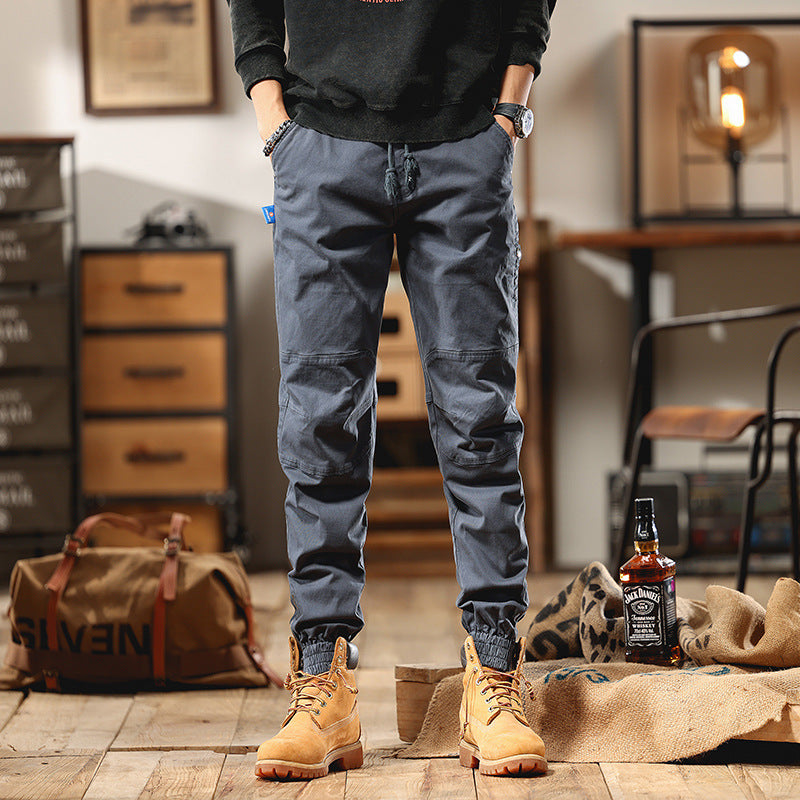 Herren Cargo-Joggerhose mit Knieeinsatz, Multifachtaschen und elastischem Saum Echo Archiv