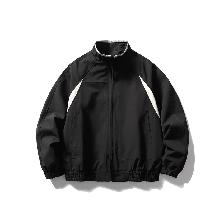 Herren Oversize Bomberjacke mit Stehkragen, Raglanärmeln und elastischem Saum Echoarchiv