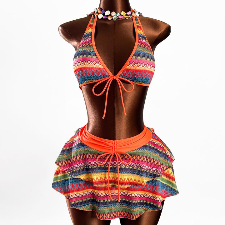 Damen Bikini mit trendigem Allover-Muster Echo Archiv