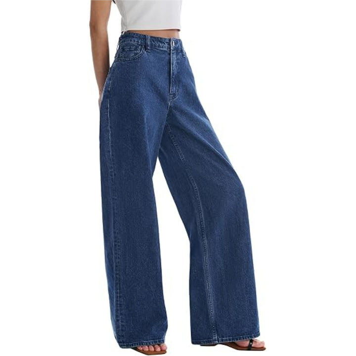 Damen High‑Waist weite Palazzo‑Hose aus leichtem Stretchstoff Echo Archiv