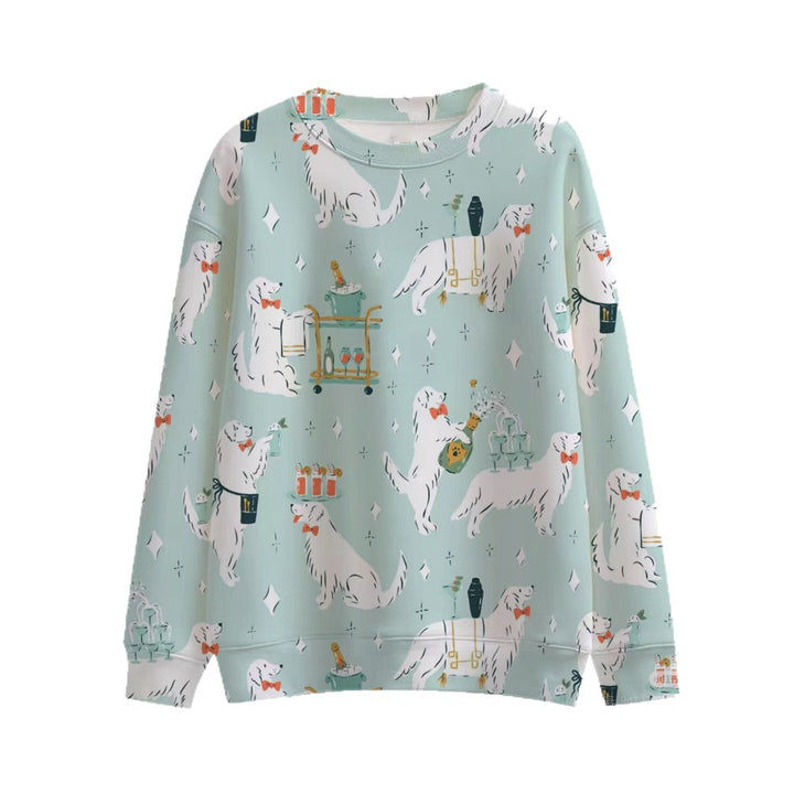 Damen Lustiger Sweatshirt mit einzigartigem Tiermotiv Echoarchiv