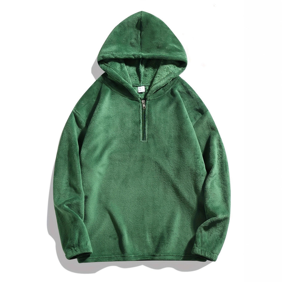Herren kuscheliger Fleece-Hoodie mit praktischer Reißverschlussöffnung Echoarchiv