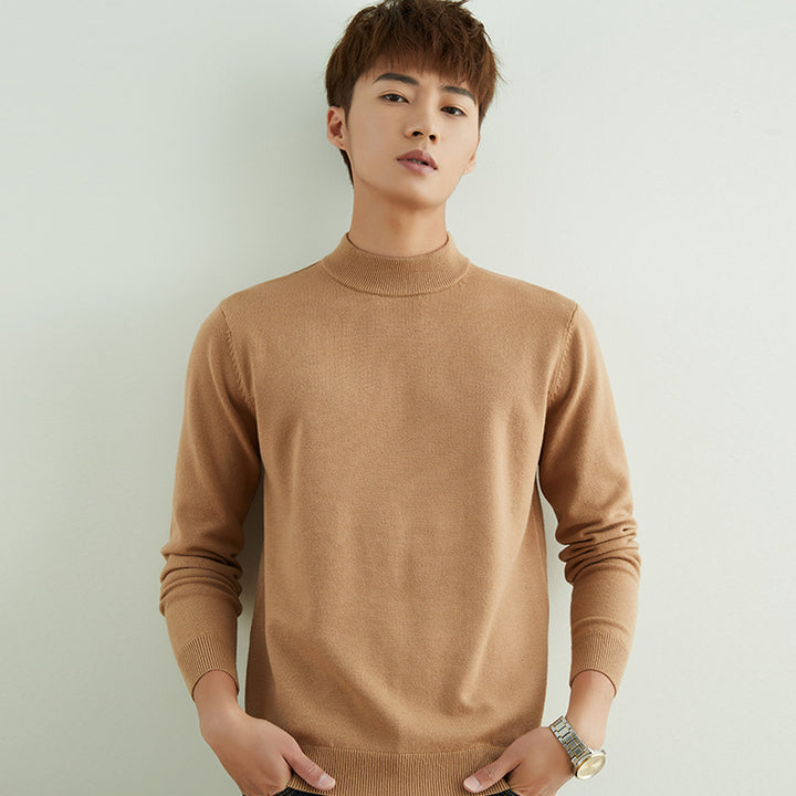 Herren Halbhoher Rollkragenpullover aus Feinstrick mit schmaler Passform Echoarchiv