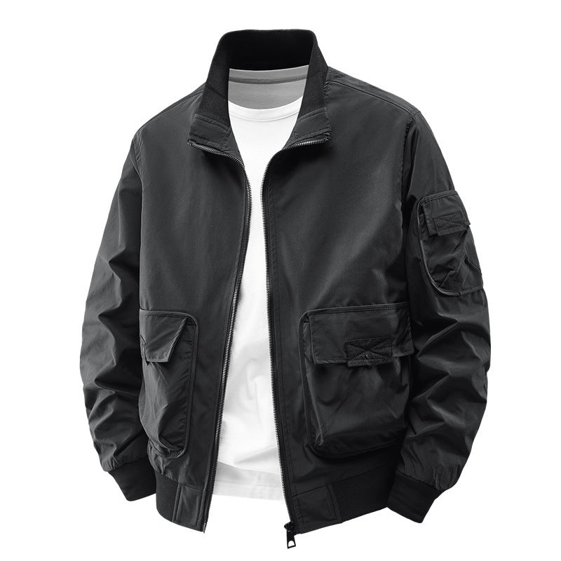 Herren praktische Bomberjacke mit Taschen Echo Archiv