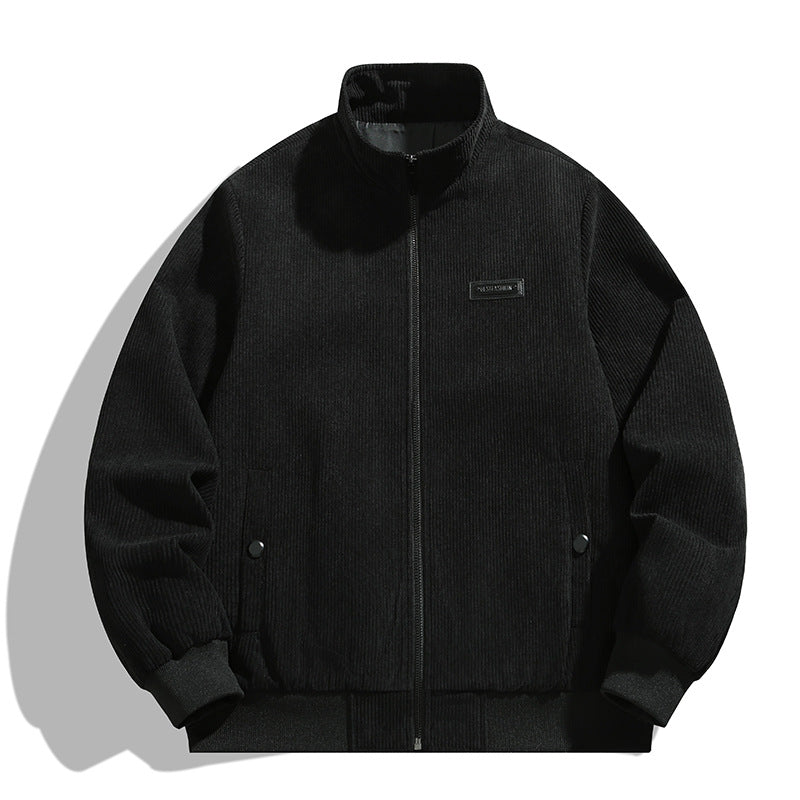 Herren cordjacke mit hohem Kragen und praktischen Taschen Echoarchiv