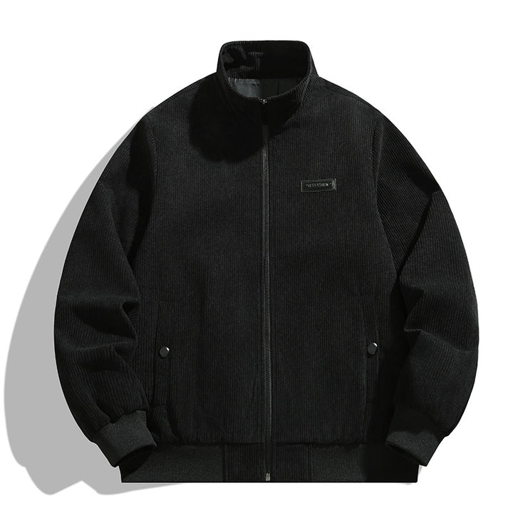 Herren cordjacke mit hohem Kragen und praktischen Taschen Echoarchiv