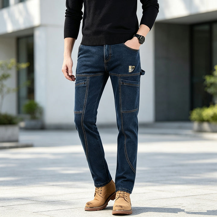 Herren Bequeme und stylische Workwear Denim Hose Echoarchiv