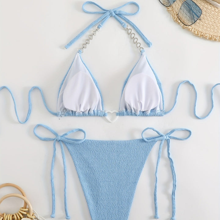 Damen Triangel-Bikini mit raffinierten Kettenakzenten Echo Archiv