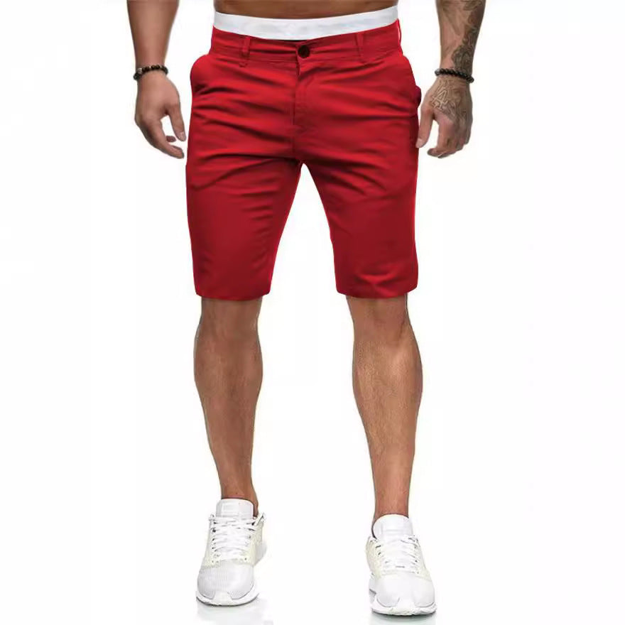 Herren Modische Chino-Shorts mit praktischen Seitentaschen und dehnbarem Bund Echoarchiv