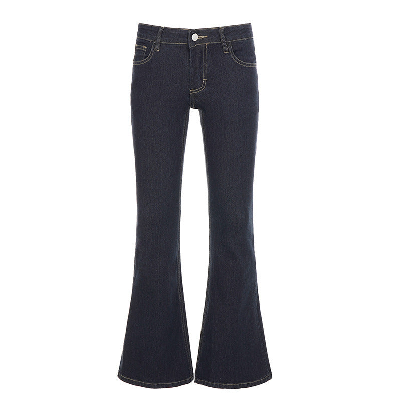 Damen Flared-Jeans mit stark ausgestelltem Schlag und figurbetonter Hüftpassform Echo Archiv