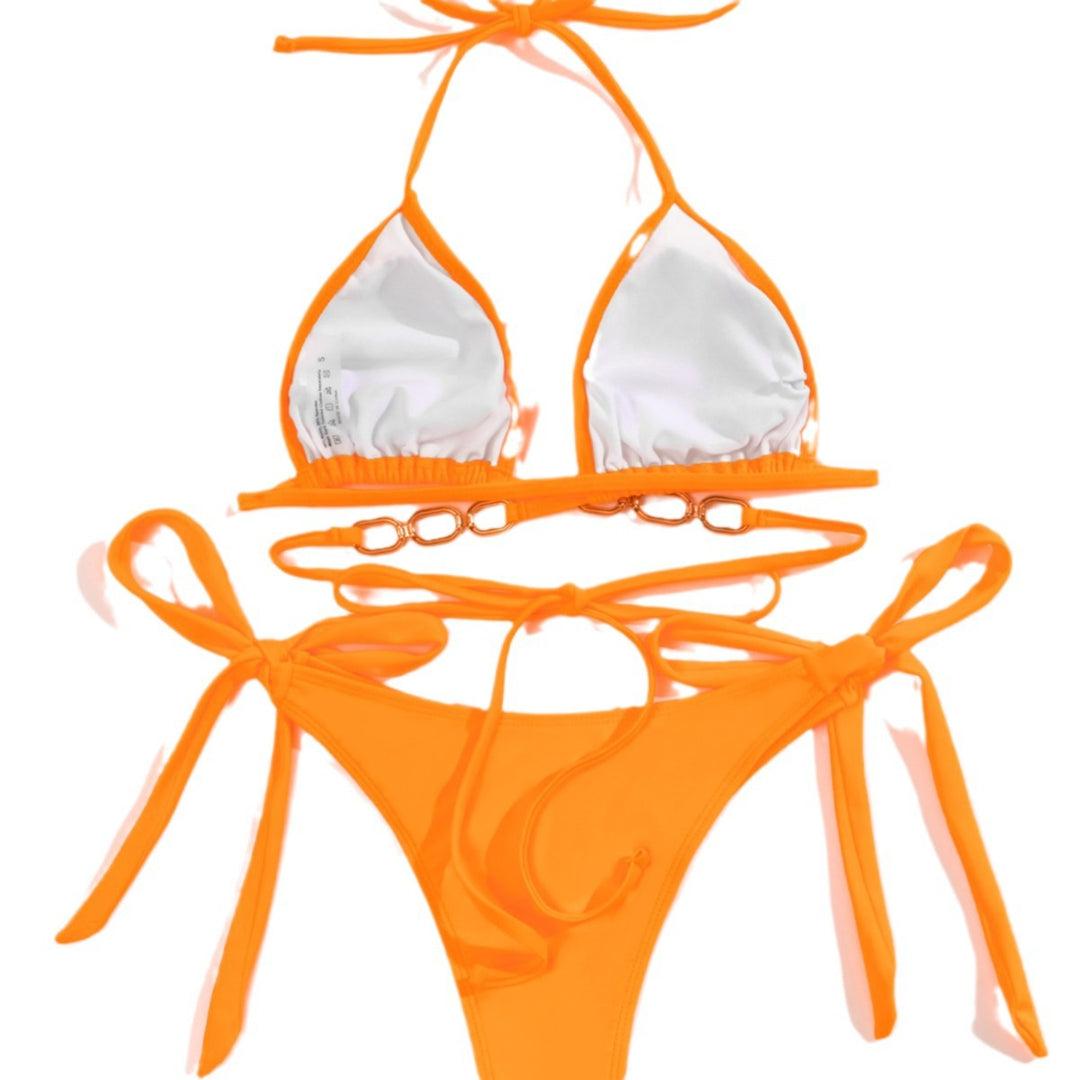 Damen Triangel-Bikini mit Kettenverzierung Echo Archiv