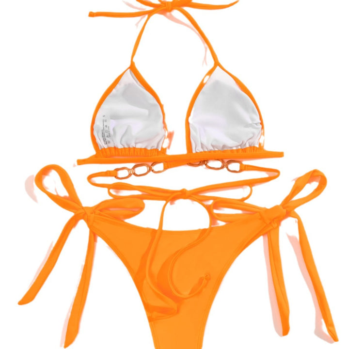 Damen Triangel-Bikini mit Kettenverzierung Echo Archiv