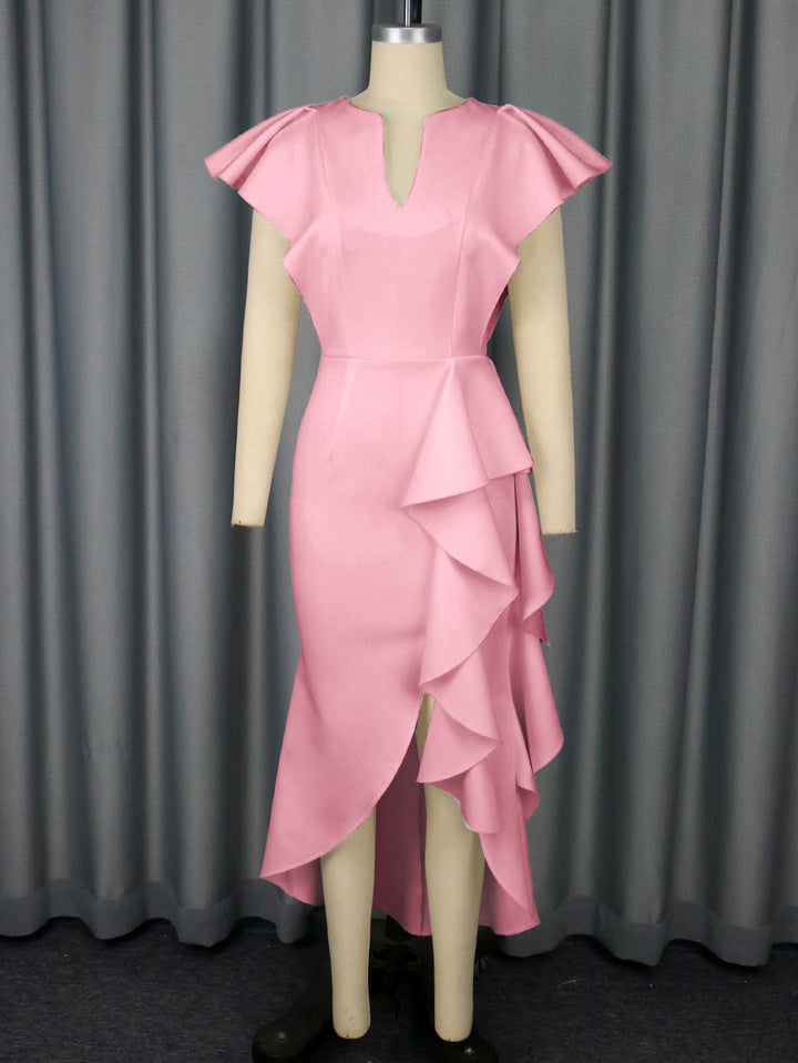Damen Elegantes Wickelkleid mit voluminösen Drapierungen Echo Archiv