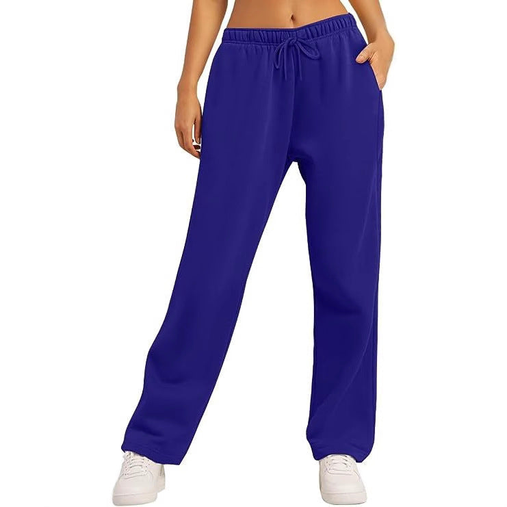 Damen bequeme Sporthose mit elastischem Bund und praktischen Taschen Echoarchiv