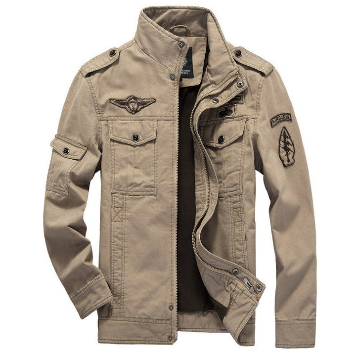 Herren Modische Militärjacke mit funktionalen Taschen Echo Archiv