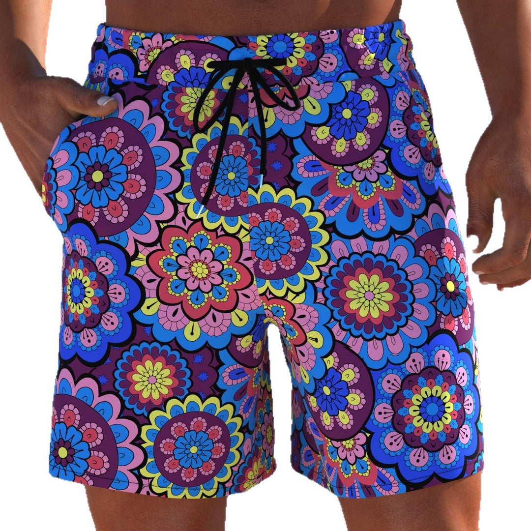 Herren Badeshorts mit animalischem Muster und elastischem Bund Echo Archiv